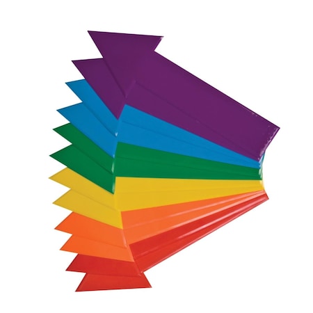 Champion Sports 16 x 4 in. Poly Sports Directional Arrow Set, Assorted 1506861